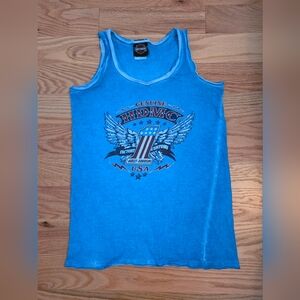 Harley-Davidson Blue Tank Top